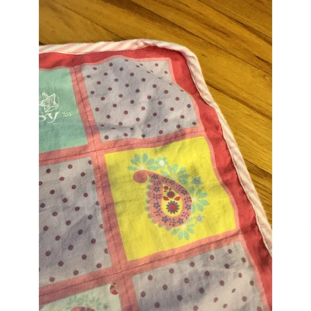 American Girl Bitty Baby Patchwork Paisley Doll Blanket Replacement Polka Dot